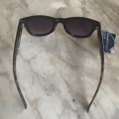 Lucky Brand D2009 Square Black Tortoise Sunglasses 50-23 148  display picture 1