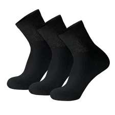 Mens Diabetic Neuropathy Quarter length Socks - Athletic Ankle Socks