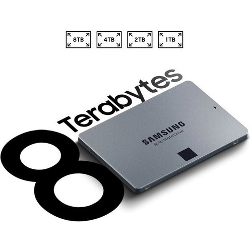 SAMSUNG 870 QVO 1TB 2.5" SATA III SSD Read: 560MB/s; Write: 530MB/s Solid State - Picture 3 of 8