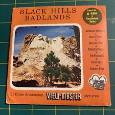 View Master A486, Black Hills Badlands Vacationland 3 Reel Set 2D