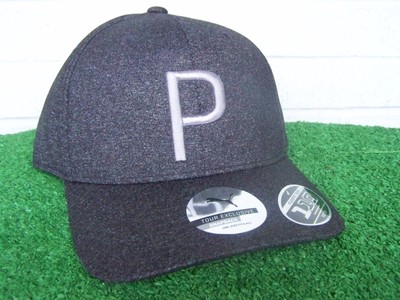 black puma golf hat