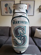 VERY RARE  NEW - BELDING MLB GOLF BAG LEATHER SEATTLE MARINERS 