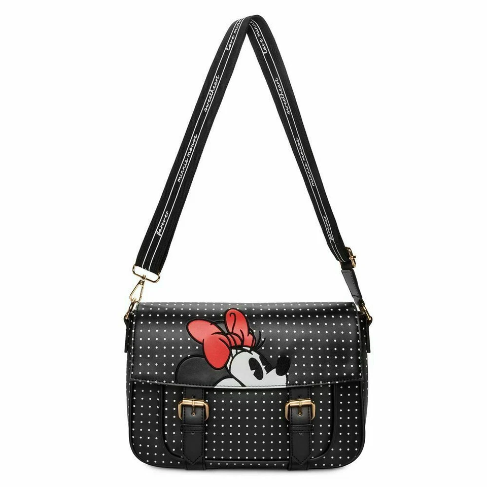 DISNEY Store Minnie Mouse Cartera a Lunares Mickey NUEVO Bolso Bandolera  Foto 2 de 3