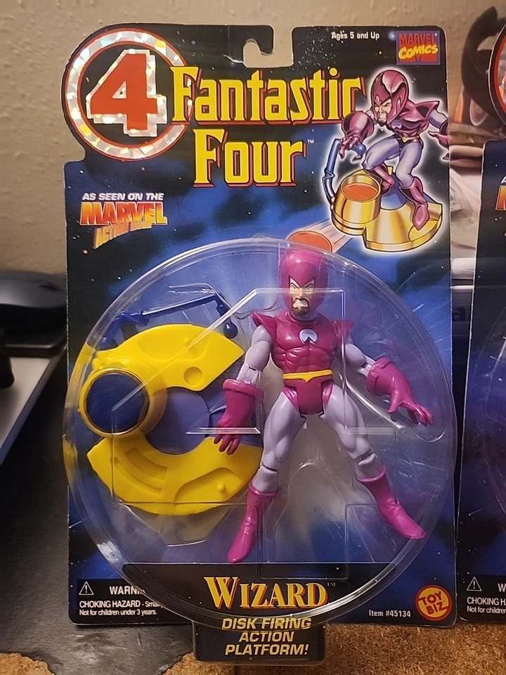 Figura de acción Fantastic Four Wizard & Medusa 1996 Toybiz Marvel Foto 2 de 4