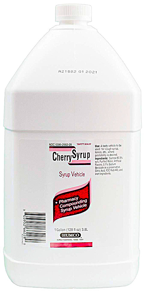 Humco CHERRY SIMPLE SYRUP, FLAVOR SWEET, FLAVOR BLEND PLUS, 