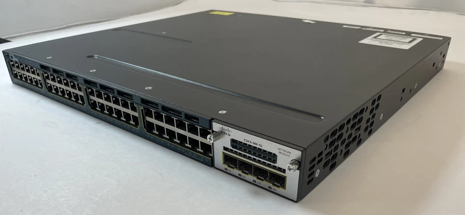 CISCO Catalyst 3560-X 48-Port Ethernet Switch WS-C3560X-48T-L V02 -Very Good - Image 4 of 4