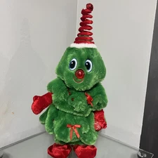 Singing Dancing Christmas Tree Plush Dan Dee Collectors Choice  VTG 16" VIDEO