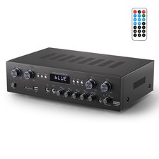 Donner 4 Channel Amplifier Bluetooth Stereo Audio Home Amp 440W Peak Power HiFi