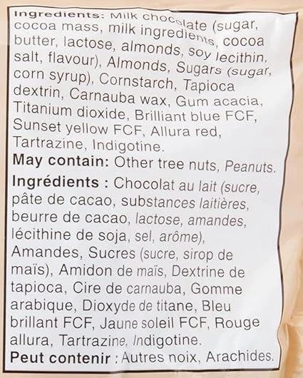 M&M'S, caramelos de chocolate con leche de almendras, bolsa para compartir, 155 g (paquete de 4) Foto 3 de 3