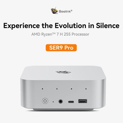 Beelink SER9 Mini PC Ryzen 7 H 255 32GB RAM 1TB SSD Space Gray Brand New Sealed