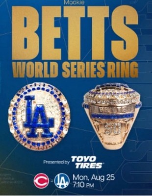 MOOKIE BETTS 2024 WORLD SERIES RING SGA 2025 DODGERS NEW | eBay