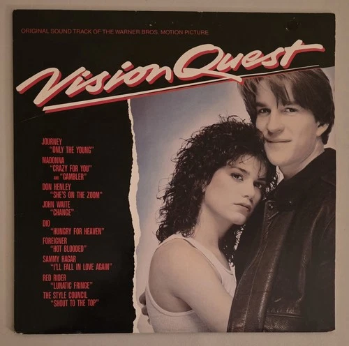 Vision Quest Motion Picture Soundtrack  Vintage Vinyl LP Record VG+  Journey
