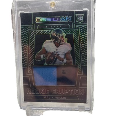 2022 Panini Obsidian Rookie Eruption Malik Willis RC Patch /50