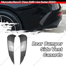 Heckstoßstange Flossen Aero Flaps Flics für Mercedes E-Klasse W214 AMG Limo 2024 Heckstoßstange Flossen Aero Flaps Flics für Mercedes E-Klasse W214 AMG Limo 2024