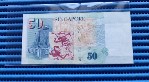 000322 Singapore Portrait Series President Yusof Ishak $50 Note 6BL 000322 - Picture 2 of 2