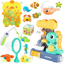 EKU Dinosaur Bath Toys for Kids Toddlers Age 18Months Interactive Floating Sea