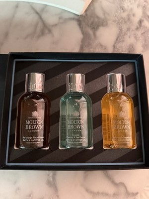 MOLTON BROWN Set Of 3 Bath Shower Gel 1 Fl Oz Travel Size