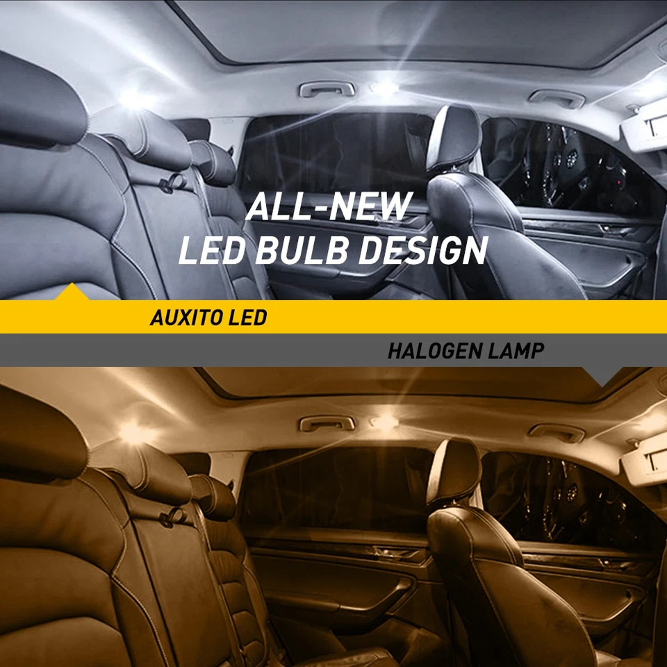 T10 194 168 W5W 2825 6-LED License Plate Interior Light Bulb Super 6000K White - Image 2 of 4