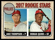 Roman Quinn RC/Jake Thompson RC 2017 Topps Heritage #275 Philadelphia Phillies