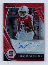 2021 Panini Prizm Draft Picks Rookie Auto RC Red /199 Connor Wedington