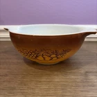Vintage PYREX 443 Old Orchard 2.5 qt Mixing Serving Cinderella Bowl 1973-77