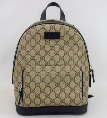 NEW GUCCI Eden Backpack GG Supreme Canvas Small Ebony Black 429020 Logo Unisex