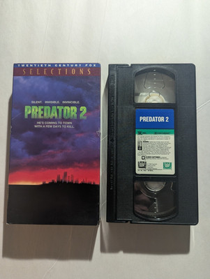 Predator 2 1990 VHS Sci-fi Horror Danny Glover Bill Paxton Tested and Working