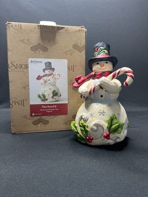 Jim Shore Christmas 6001477 - HOW SWEET IT IS - Snowman with Candy Cane