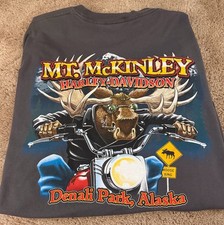 Mt. McKinley Harley-Davidson Denali Park Alaska T-Shirt XL