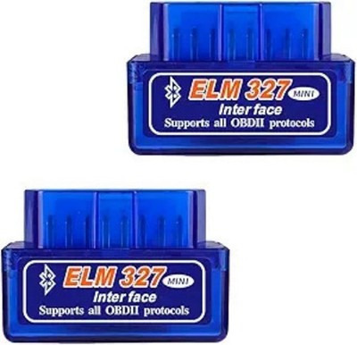 2PCS OBDII Car Auto Diagnostic Scanner, Professional Mini OBD2 Blu Color: 2Pcs