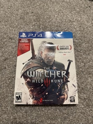 The Witcher 3 Wild Hunt Complete Edition PlayStation 4 With Manuals Stickers Map