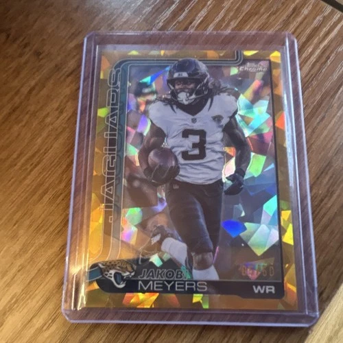 Topps Chrome Sapphire Jakobi Meyers Jaguars #176 Numbered /50 2025