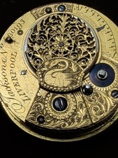 Jackson LIVERPOOL FUSEE VERGE POCKET WATCH MOVEMENT 30193