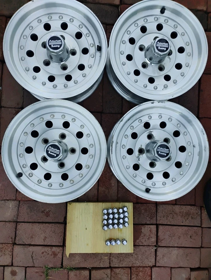 RUEDAS MAG DE ALEACIÓN DE ALUMINIO AMERICAN RACING OUTLAW II 14"X6" 5 X 4 3/4 Bolt Patt. Foto 2 de 4