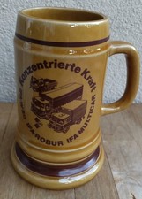 Bierkrug VEB Steingutfabrik Torgau Konzentrierte Kraft IFA W50 Robur Multicar