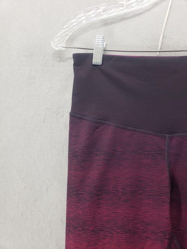 Champion Leggings Womens Medium Purple Pink Ombre High Rise Stretch Yoga Pants - Picture 2 of 18