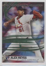 2017 Topps Chrome Freshman Flash Green Refractor 11/99 Alex Reyes #17 0b3