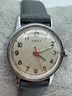 Vintage Ladies TIMEX Silver Tone Mechanical Watch WORKS