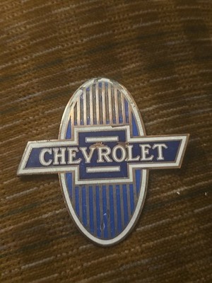 Vintage Chevy Emblem 1929 1930 1931 1932 OEM Chevrolet Badge Radiador Grill 