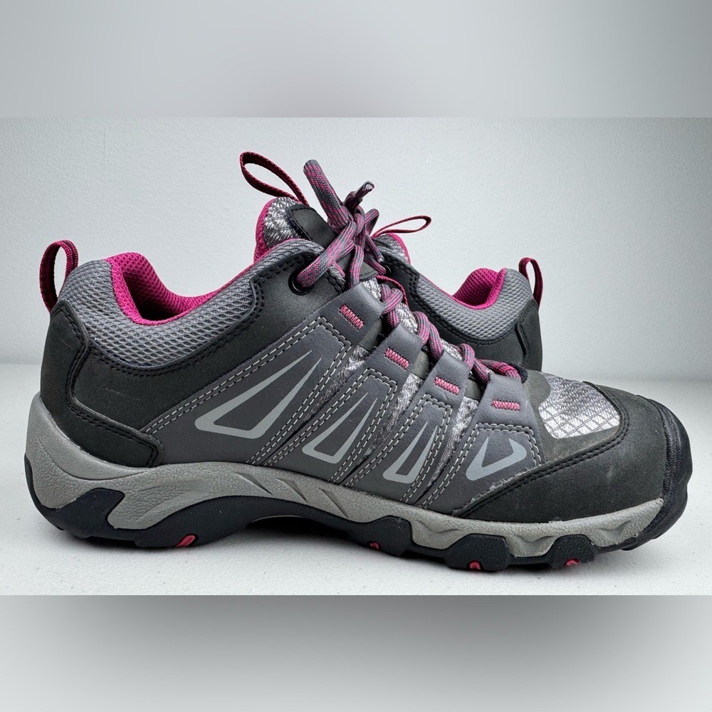 Keen Oakridge scarpa da trekking impermeabile rosa e grigio donna 10