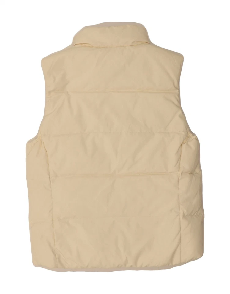 CHAMPION Womens Padded Gilet UK 10 Small Off White Polyester DU86 - Image 2 of 4