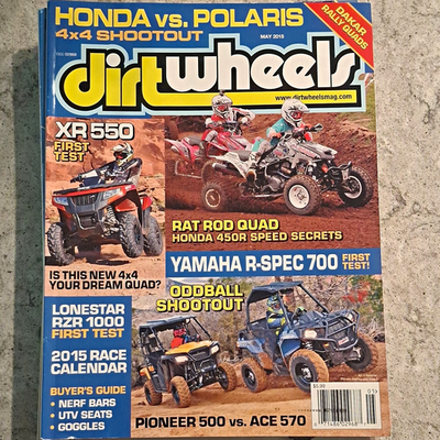 #ad Dirt Wheels Magazine Lot of 8 Issues May Dec 2015 ATV UTV Quad $30.00