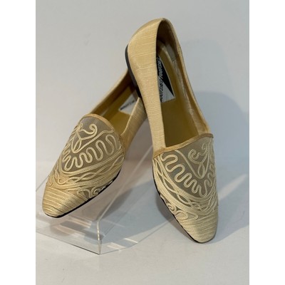 Mootsies Tootsies Shoes Flats Cream Linen Look Size