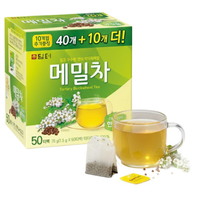 Damtuh Tartary Buckwheat Tea 담터 메밀차 - Roasted Korean Herbal Tea Bags