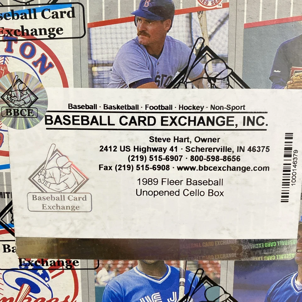 1989 年 FLEER 棒球大提琴包来自 BBCE 盒-Griffey RC Ripken Johnson 错误? — 第 3/4 张图片