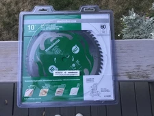 Metabo HPT 115435M 10” Fine Finish Table saw / Miter saw Blade 60T 5/8” Arbor.