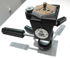 Bogen Manfrotto 3047 3-Way Tripod Head Pan Tilt Heavy Duty with Flat Plate