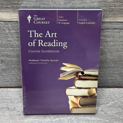 The Great Courses The Art of Reading Timothy Spurgin DVD & Guidebook - New