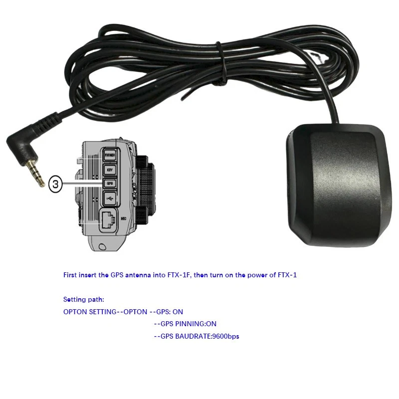 External GPS Antenna For Yaesu FTX-1F For FGPS-5 Includes 6.4ft cable - Image 4 of 4