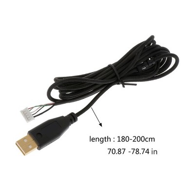 New USB Mouse Cable/Line/Wire Nylong Braided Durable Deathadder 2013